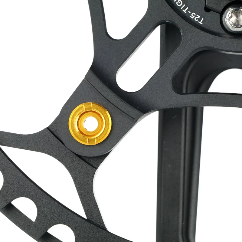 HASSNS Chainring Bolts 5Pcs Integrated Crankset Mtb Chainwheel Screws Monoplate Cranks Bicycle Dental Plate 6.5mm Mountain Bike