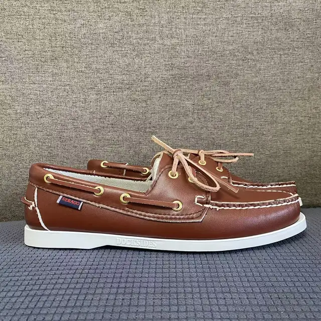 SEBAGO HANDMADE MEN HOMME DOCKSIDES PORTLAND SHOES - PREMIUM GENUINE LEATHER BOAT SHOES LOAFERS FLATS AB043 1