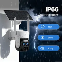 Caméra IP solaire sans fil extérieure WiFi PTZ SZSINOCAM avec batterie intégrée, caméra de surveillance vidéo HD, longue durée de veille 2