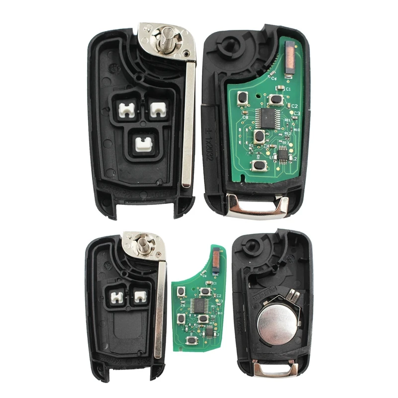 2X 3 Buttons/2 Buttons 434Mhz With ID46 Chip Car Remote Control Key Fob For Chevrolet Aveo Cruze Orlando HU100 Blade