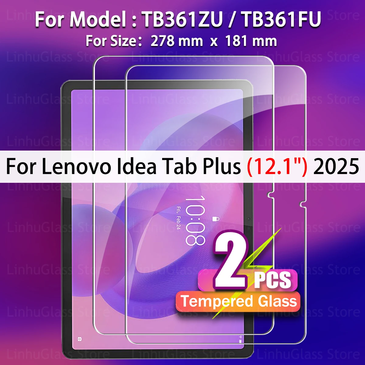Premium 2-Pack Tempered Glass Screen Protector