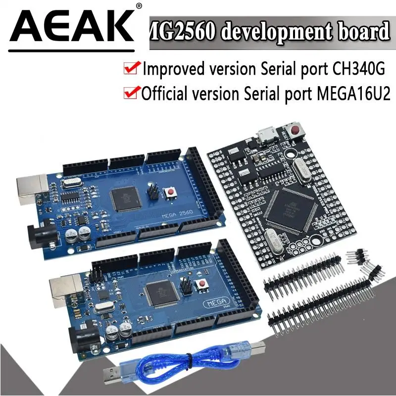 Mega2560 Atmega2560-16Au Ch340G Mega 2560 R3 Avr Scheda Di Sviluppo Scheda Usb Mega2560 Per Arduino Aeak