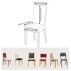 Set of 4 Dining Chair Covers High Stretchy Universal Seat Slipcovers Washable Removable Protector for Home Decor Banquet 5