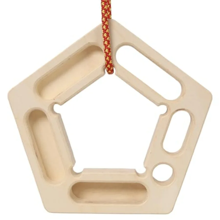 2 Pack Rock Climbing Hangboards – Wooden Fingerboard Trainers for Strengthening Grip, Fingers, and Forearm Power, Ideal for Home