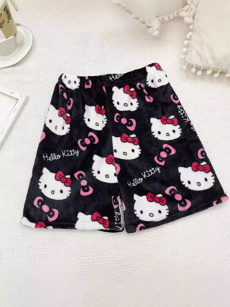 2025 New Hello Kitty Pajama Pants Anime Loose Pants Cartoon Couple shortswear Women Leisure Home Trousers 4