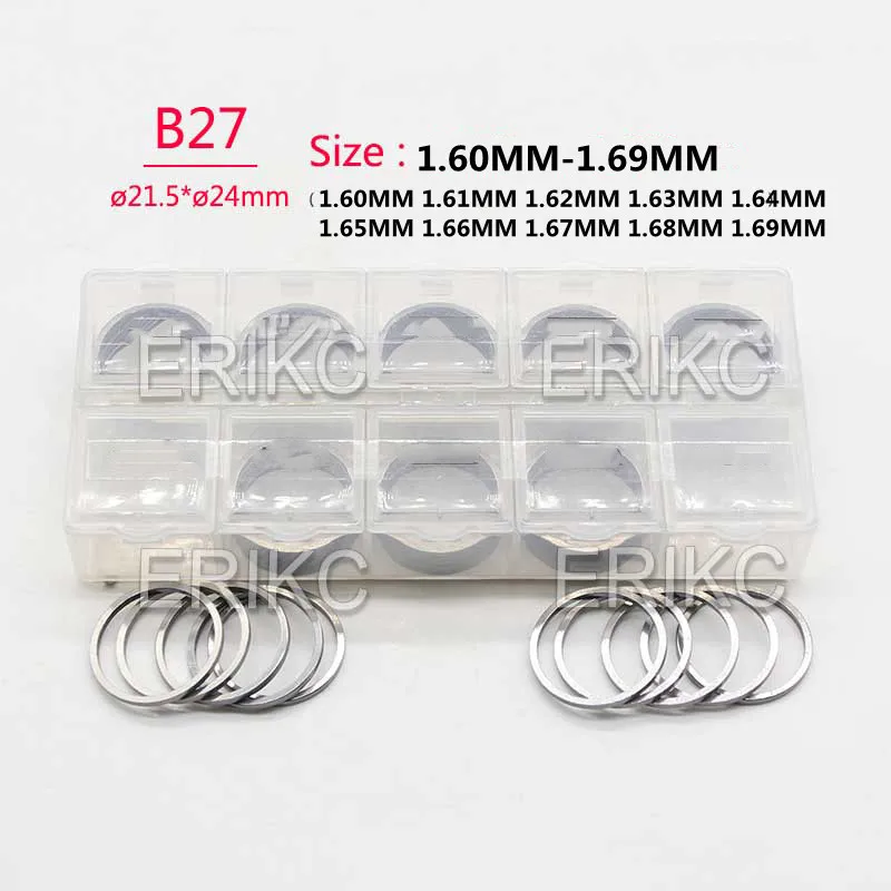 

ERIKC B27 SIZE 1.60 MM-1.69MM Diesel Fuel Adjusting Shims Injectors 300PCS 1.61MM 1.62MM 1.63MM 1.64MM 1.65MM 1.66MM