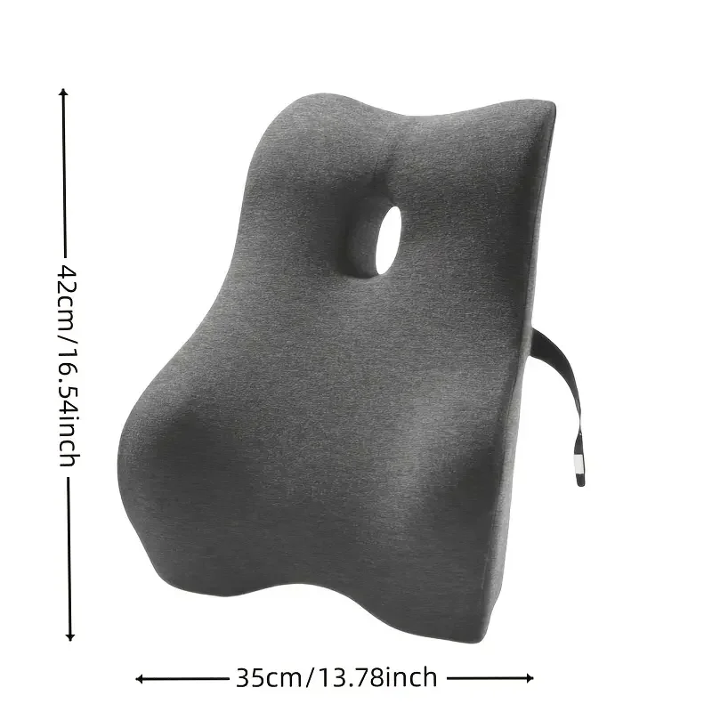 Office Waist Pillow Ergonomic Lumbar Support memory foam 4D Curved Waist Pad Car Waist Rest Office Waist Pillow Ergonomic Lumb 3