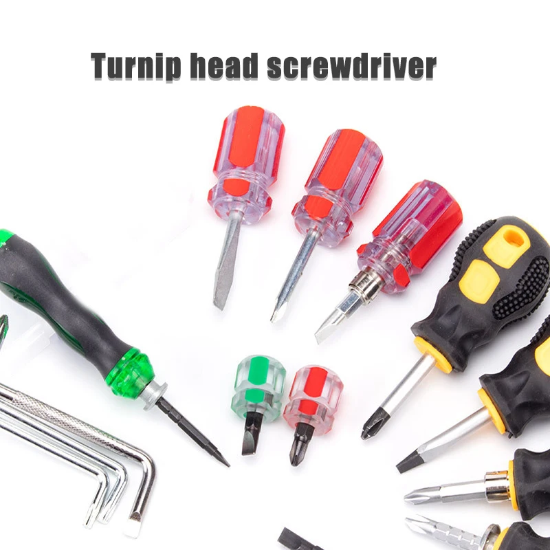 

Screwdriver Kit Set Mini Small Portable Radish Head Screw Driver Transparent Handle Repair Hand Tools Precision Car Repair