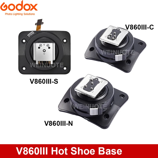 Godox Speedlite V860III Hot Shoe Adapter V860IIIC/S/F/N/O/P Flash Replace Accessories for canon nikon sony pentax cameras