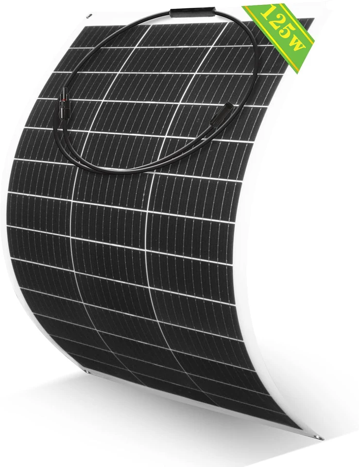Flexible 18V Monocrystalline Solar Panels for RVs Boats
