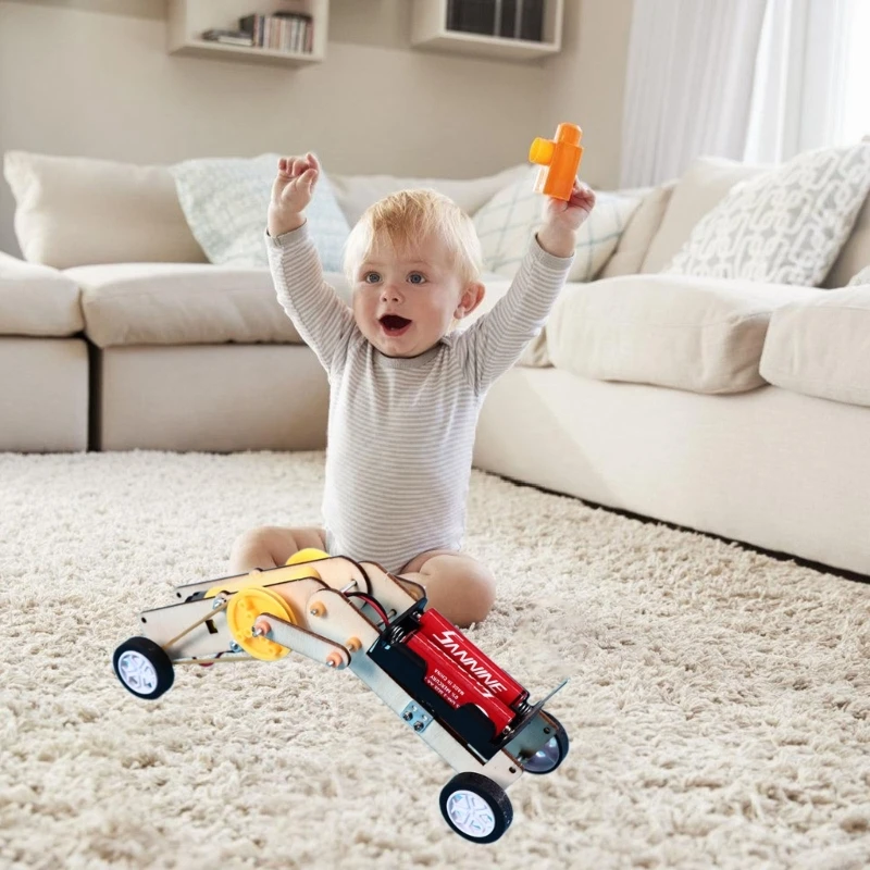 Child Science Educational Toy Worm Robot Toy Puzzle Assemble Student Science Physics Experiment Set educational toy physics experimental equipment