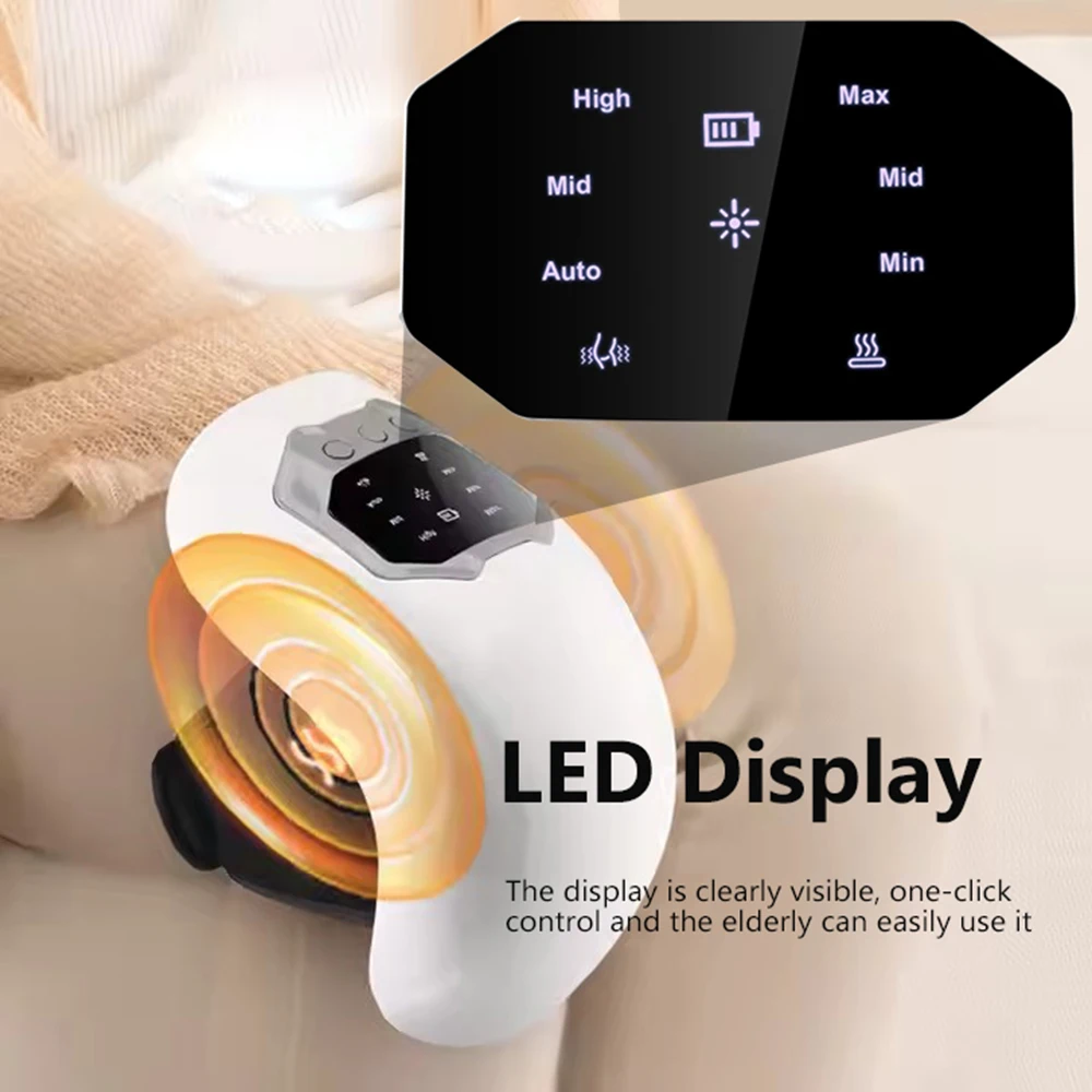 Wireless Smart Knee Massager Vibration Air Pressure Kneading Knee Massage Machine Electric Elbow Shoulder Knee masajeador