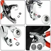 Metal Snaps Buttons Pliers Set Snap Fasteners Kit Tool Sewing Buttons Press Studs Snap Sew Tool for Installing Clothes Bags 4