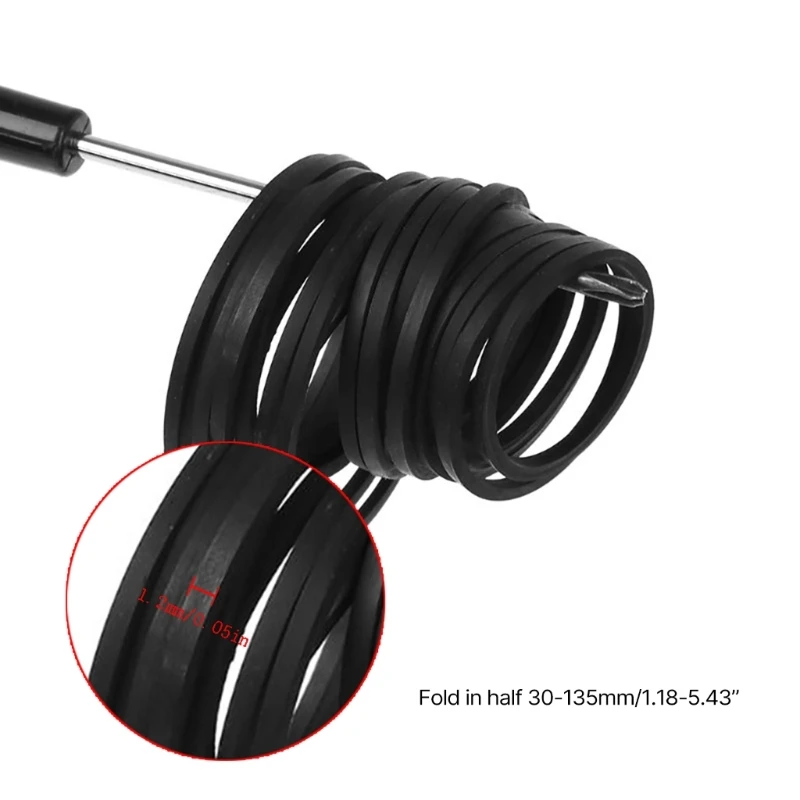 50pcs Heavy Duty 30-135mm Rubber Belt for Tape Decks and DVD Players