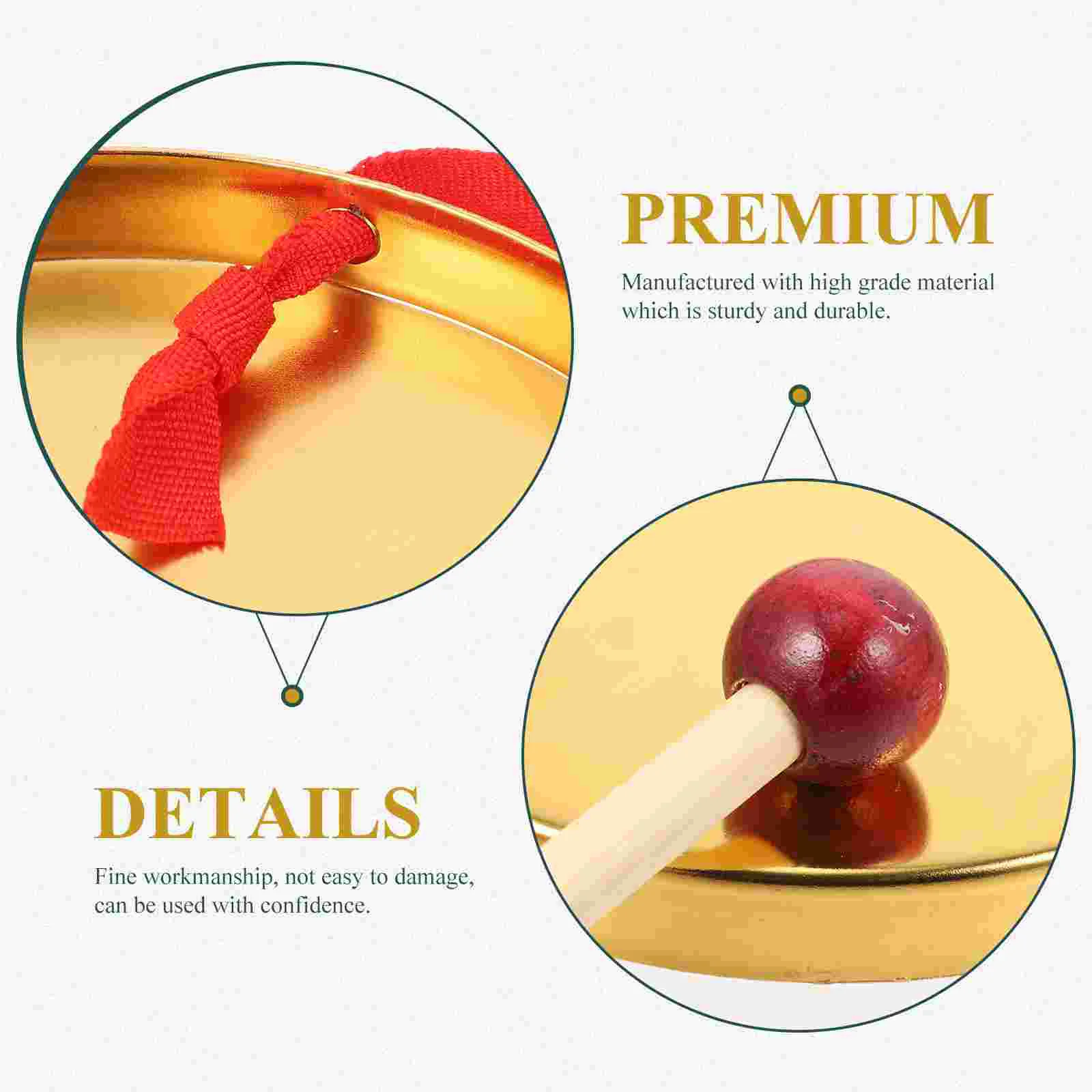 Mini Hand Copper Strong Material Crisp Sound Party Gift Percussion Chinese Gong Mini Gong Copper Instrument Musical