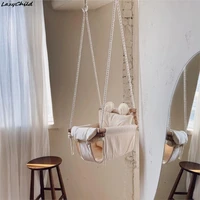 Ins Wind Korean Baby Home Indoor Swing Baby Small Hanging Basket Swing Cloth Rocking Chair Children Hanging Chair 2