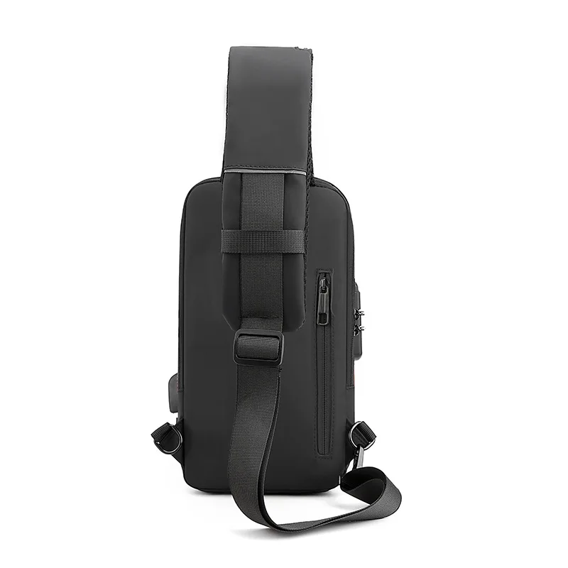 Chest Bag for Men Crossbody Bag Waterproof USB Shoulder Bag Anti-Theft Travel Messenger Chest Sling Pack Fashion Luxury Designer - Image 2