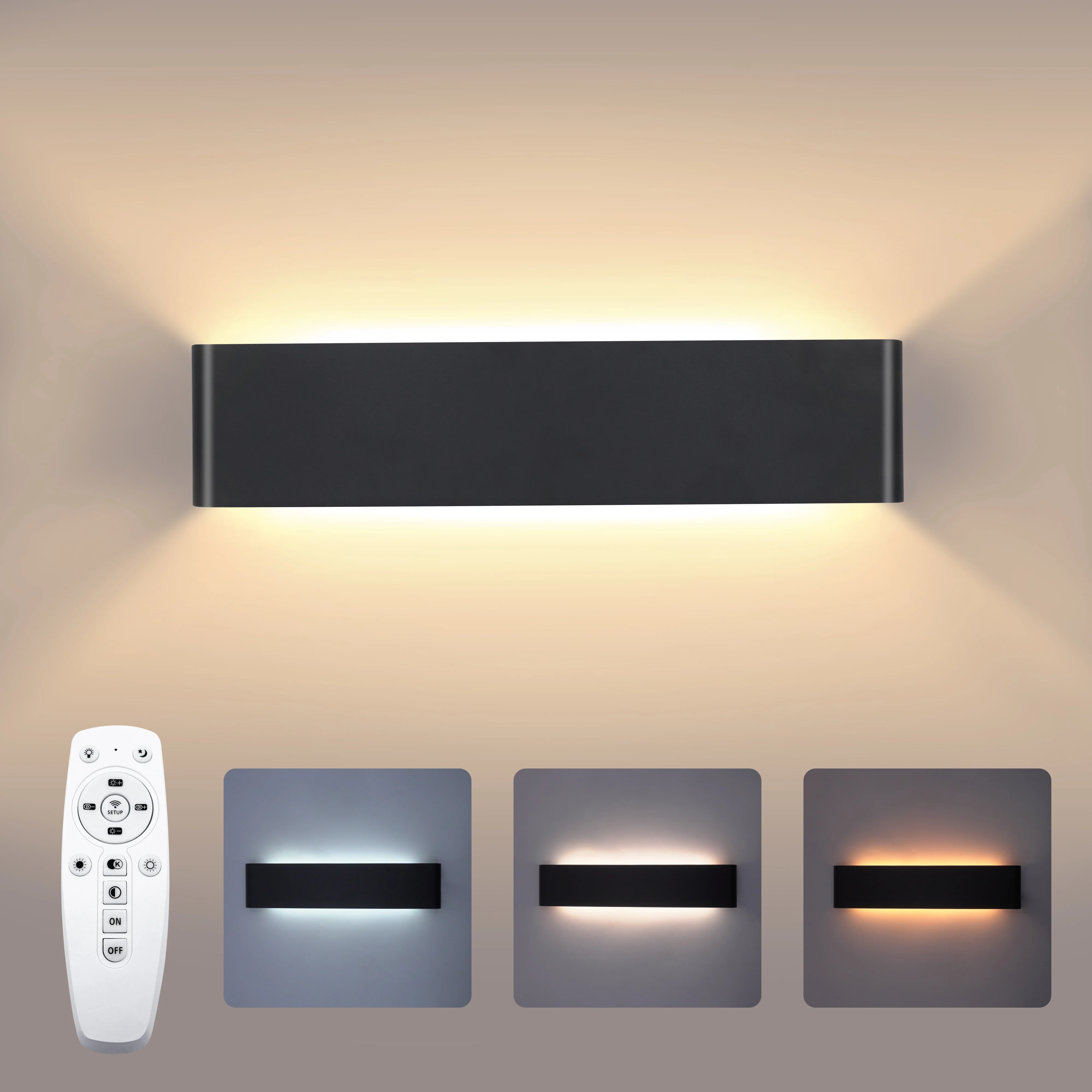 2.4G Remote Control Dimming Wall lamp LED 16W Wall Light Modern Lamps Indoor Lights Including LED Plate 110V-260V for led light led wall lamp wall light