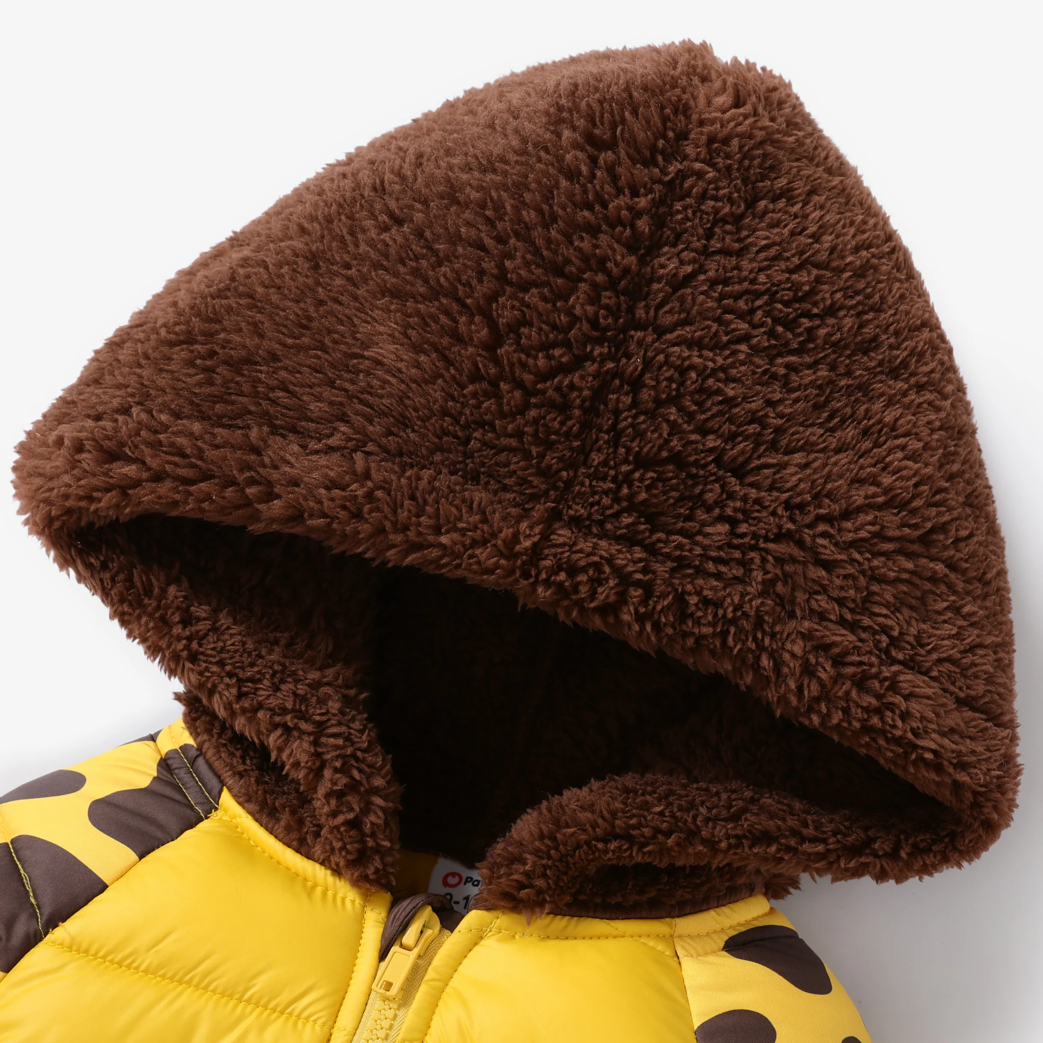 PatPat Baby Girl/Boy Giraffe Animal pattern Coat with Fuzzy Hooded