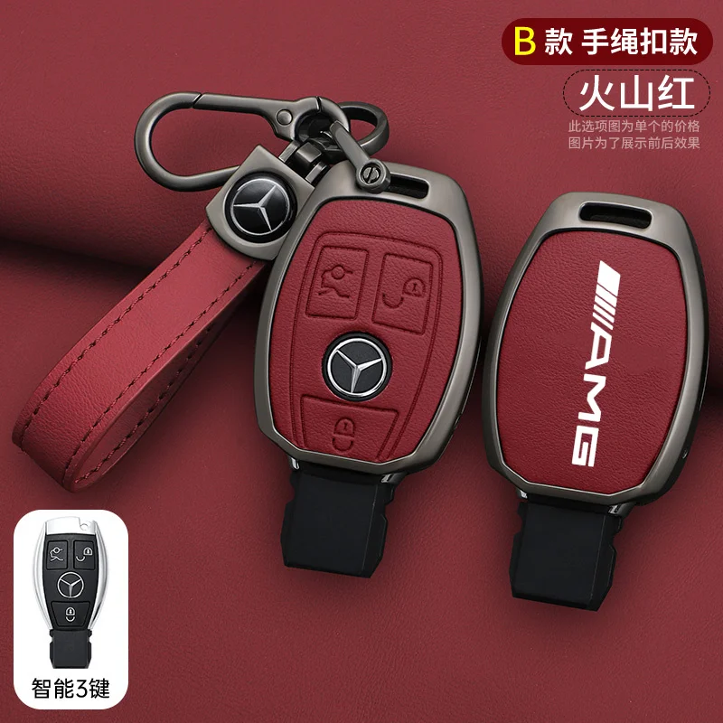 Car Smart Key Case Cover Shell For Mercedes Benz AMG A B C E GL S GLA GLK CLS Class W204 W205 W212 W176 W463 Accessories key case cover key case car key shell flip key fob shell