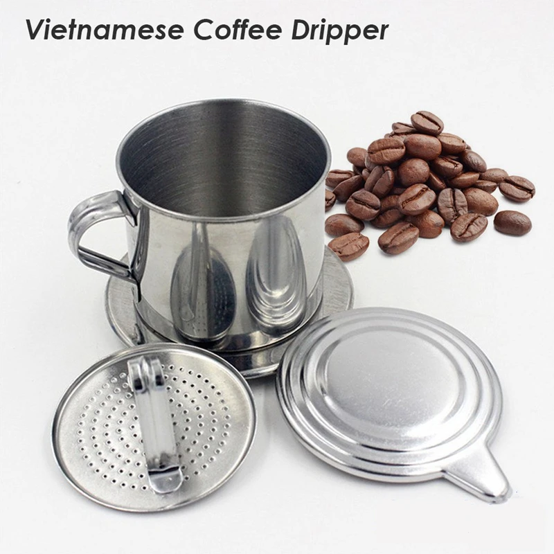 Filtre à café vietnamien de luxe - Acier inoxydable 304 - Gravure laser gratuite - Canada