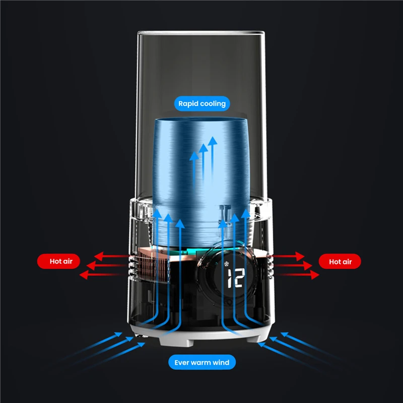 2 in 1 Fast Cooling Cup Heater Cup Electric Cooler Pop Cans Beverage Coffee Milk Warmer Drinks Holder Warmer Mug Cooler