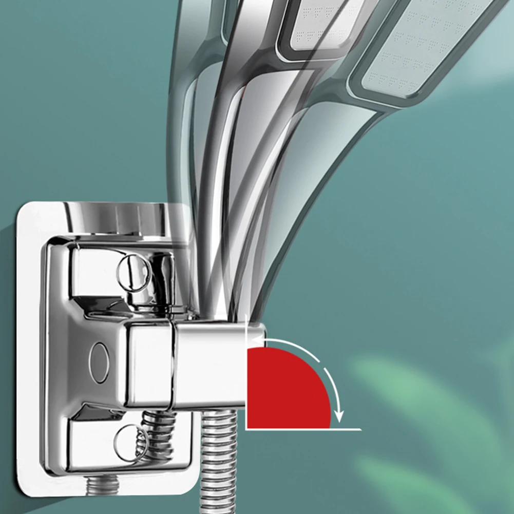 Description Picture 5 of itemPlating Shower Rail Head Holder 360° Adjustable Handheld Sprayer Fixed Base Showerhead Suction Cup Stand Bathroom Accessories