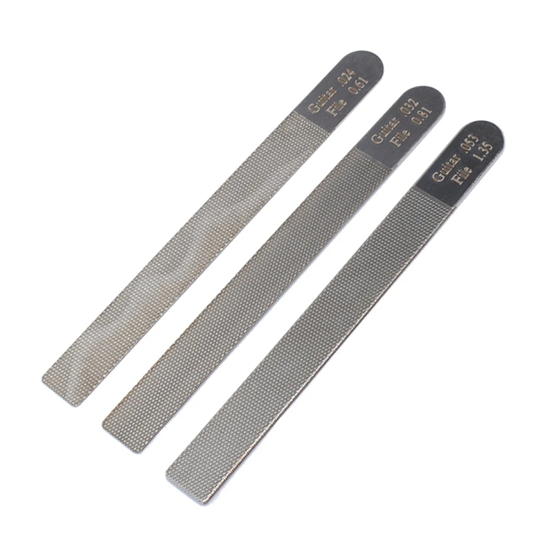 

3Pcs Guitar Nut File Luthier Repair Tool Guitar String Instrument Trimmer Stainless Steel Durable Guitar Trimming Tool