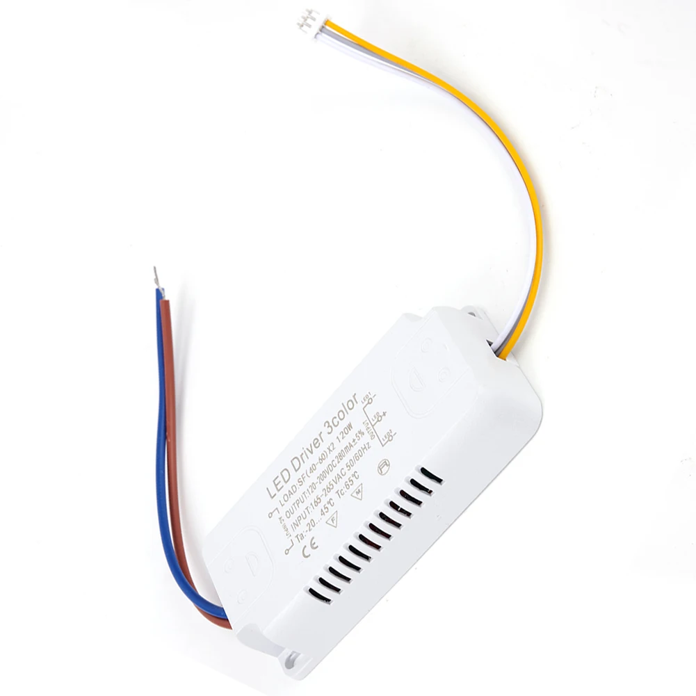 LED Driver 3color Adapter 8-24W 20-40W 30-50W 40-60W 50-70W For LED Lighting Non-Isolating Transformer Driver Replacement