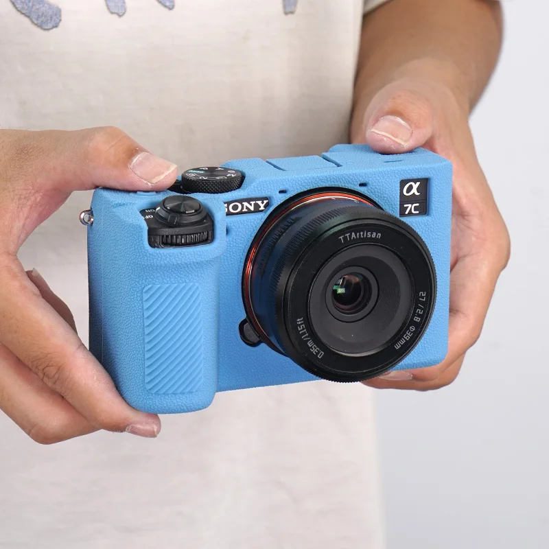 Camera Soft Silicone Cover for Sony A7C2 A7CII A7CR Camera Protector Case A7C Film Protector Glass Durable Anti-Slip camera quick release plate,camera light seal foam