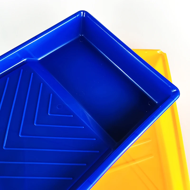 2/5pcs 10 inch Paint tray for decorative wall decorative tool with pattern plastic paint pan roller brushing tool 37.8*30*7.3cm