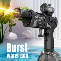 Electric Water Gun Pulse Water Gun Self-integrated Automatic Water-Absorbing Large-Capacity Lighting Children's Water Gun Toys 1