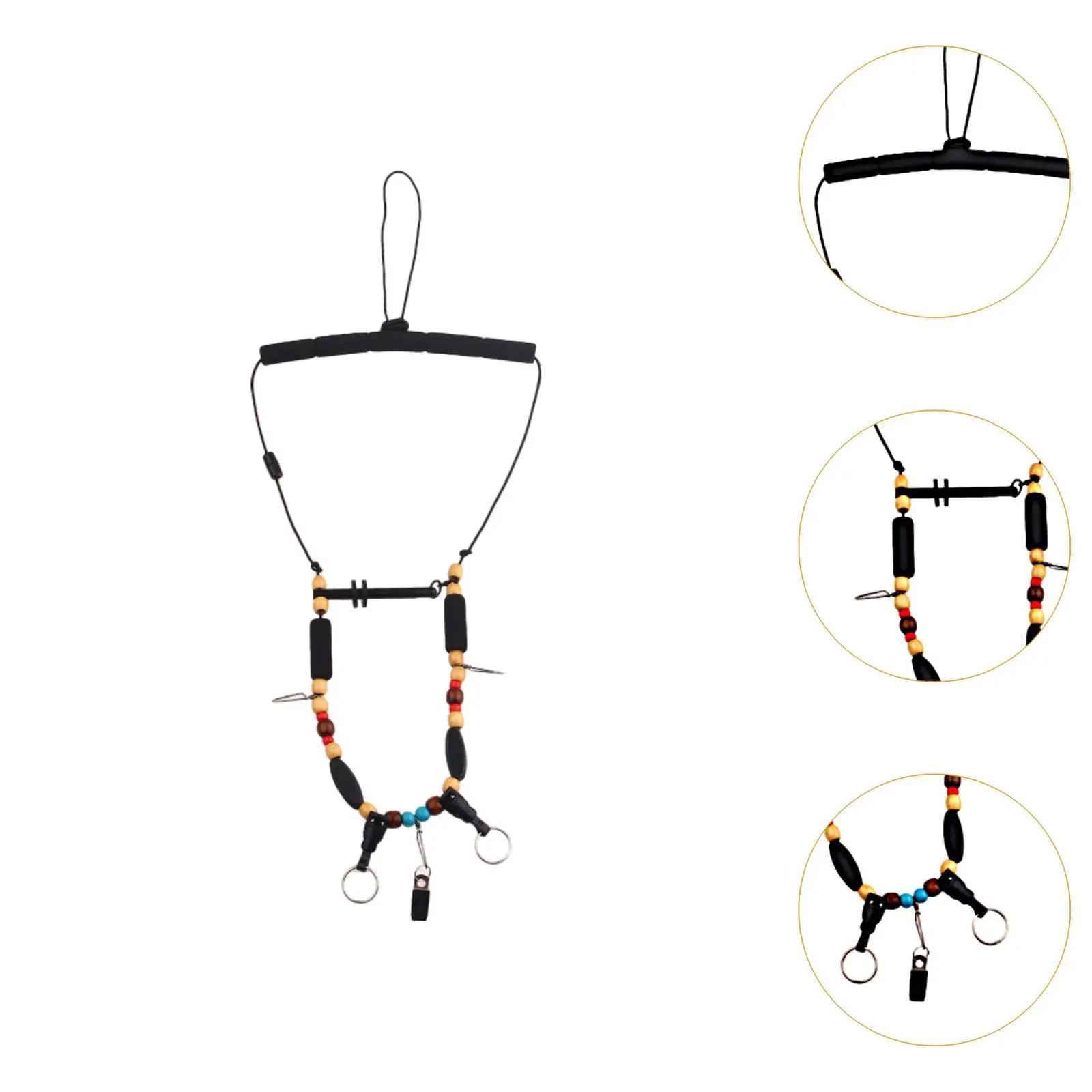 Fly Fishing Lanyard Necklace Organizer Hanging Necklace Adjustable Fishing Accessories Fly Fishing Necklace Tool Portable