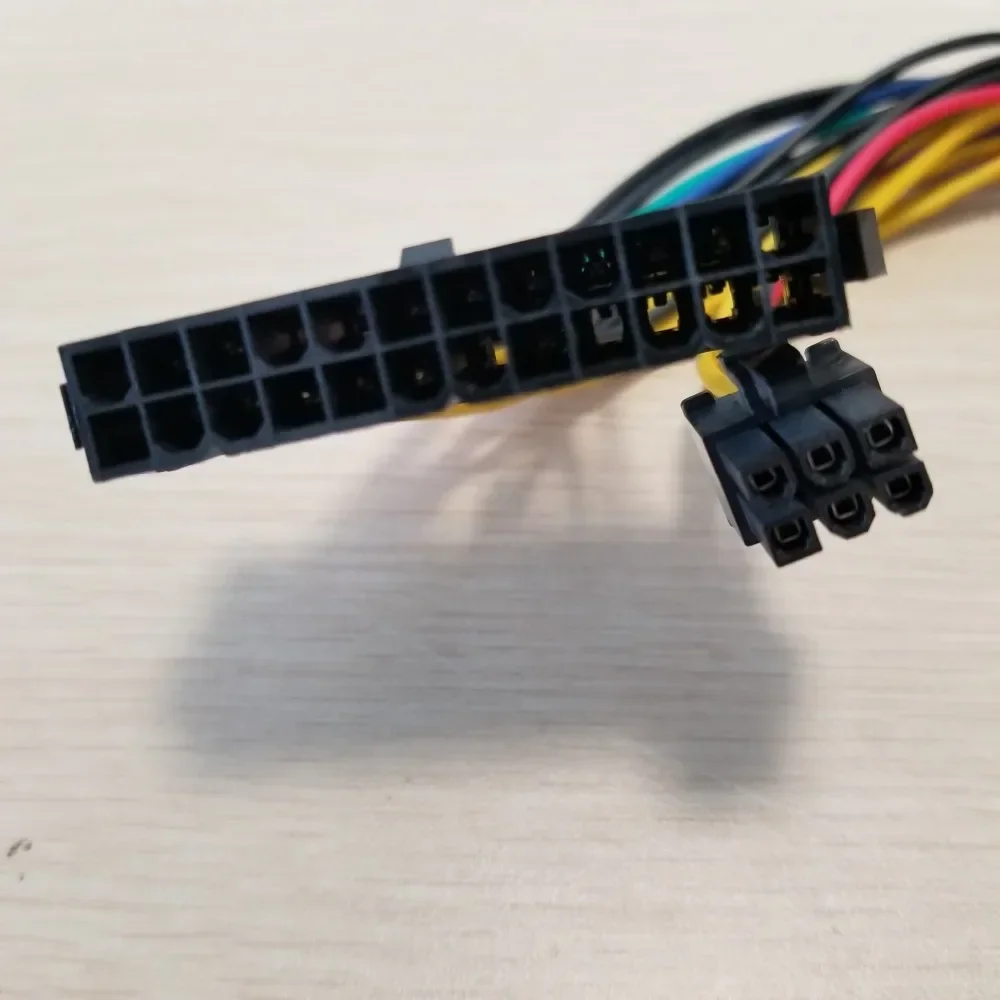 Atx Dual Ide Molex Converter Adapter Cabo de Alimentação para hp Z600 Servidor Workstation 18awg 24pin para 18pin 6pin - Imagem 4