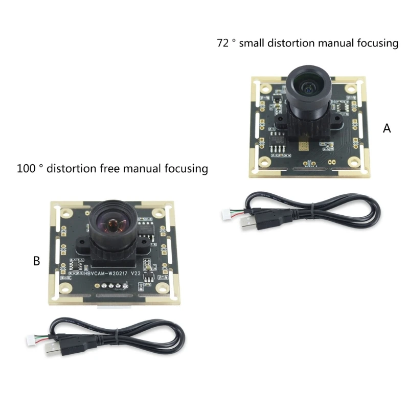 OV9732 1MP 카메라 모듈, 72/100 도 USB 프리 드라이버 조정 가능 수동 초점, 1280x720 카메라 렌즈 어셈블리