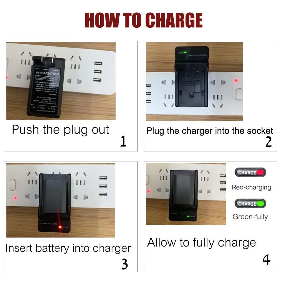 DSTE VW-VBG6 Li-ion Battery and Micro USB Charger Suitable for