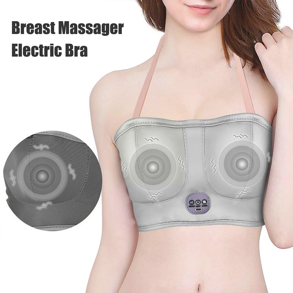 Cozy Cottage Breast Massage Bra,breast Massager, Chest Breast Massage Tool  Health Products Enhancer Grow Bigger Magic Vibrating Bra Infrared Bigger  Breast Electric Massage Body