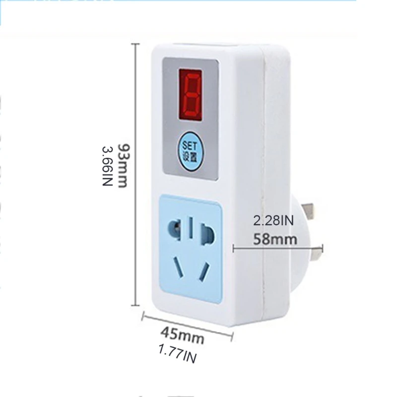 220V Timer Outlet Wall Plug Plug-in Digital Timer Switch Energy-Saving Indoor  Timer Plug LCD Display Timer Portable - AliExpress