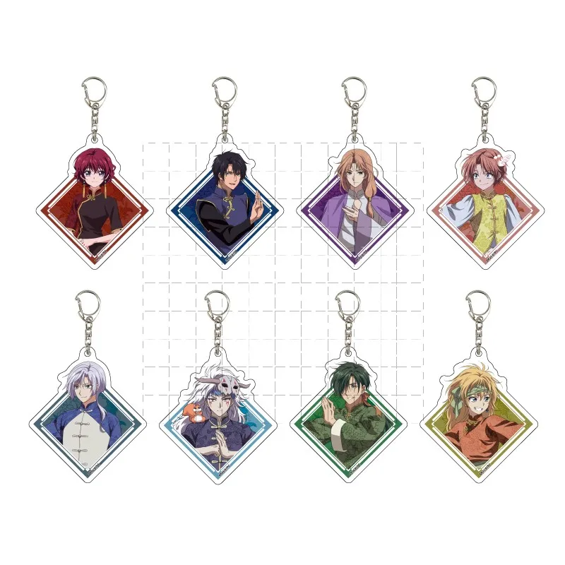 

Anime Yona of The Dawn Acrylic Keychains Yona Kija Yoon Jae-ha Cosplay Figure Keyring Pendant Props Accessories for Friend Gift