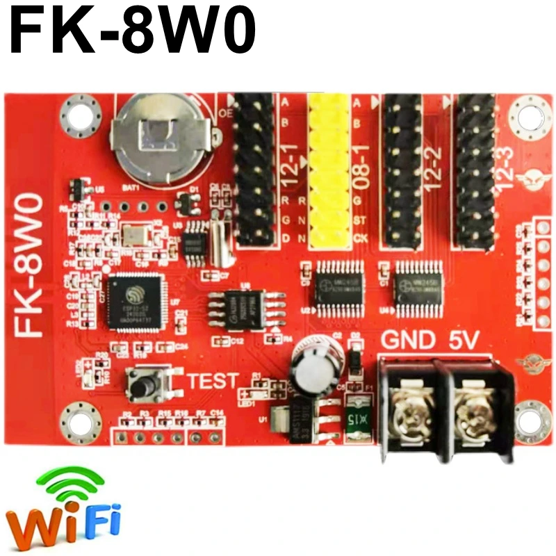 FK 8W0 WIFI LED Sign Display Control Card Single Color and Dual Color ...