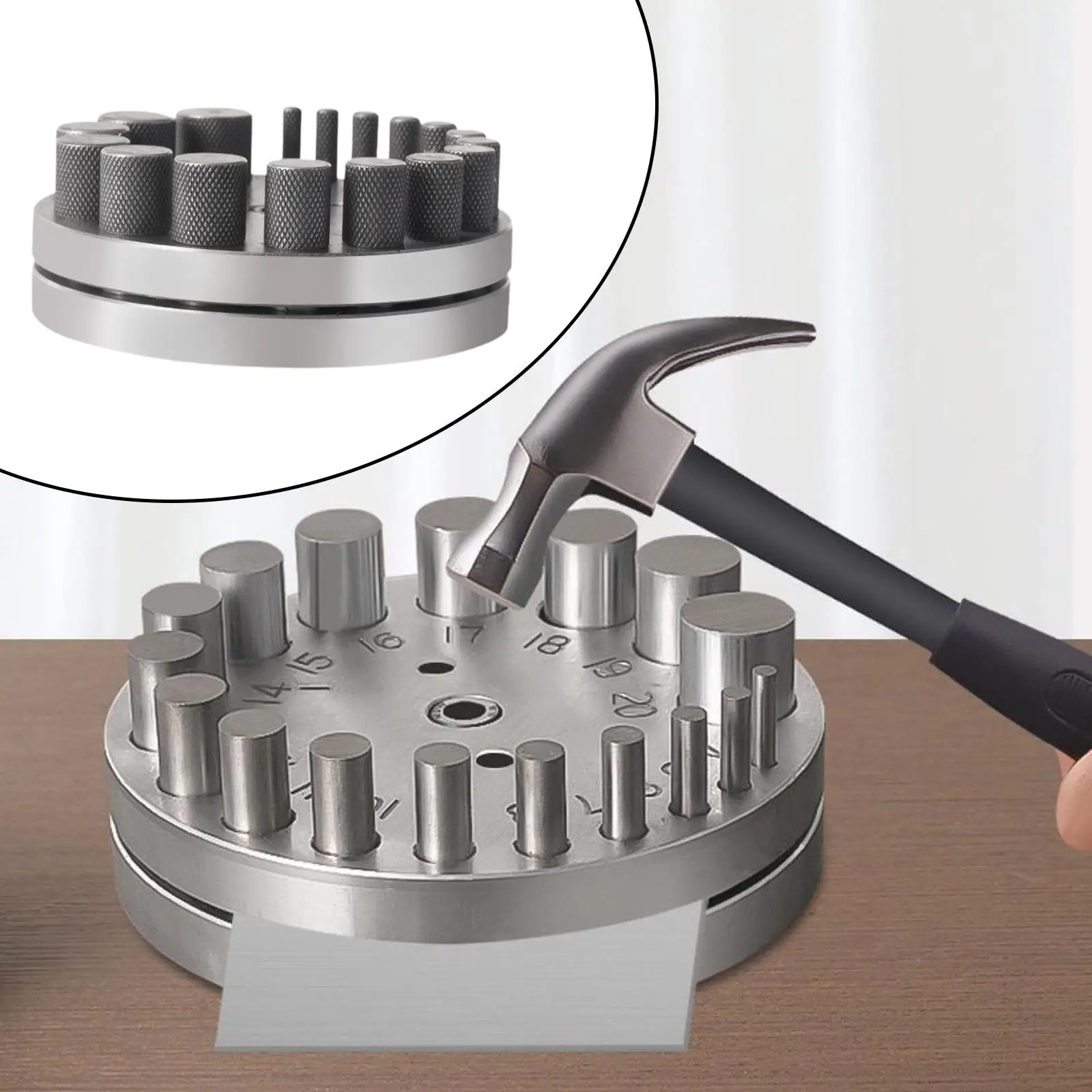 원형 디스크 커터 세트 금속 가공 장비 금속 성형 펀치 다이 가정용 판금 가스켓..