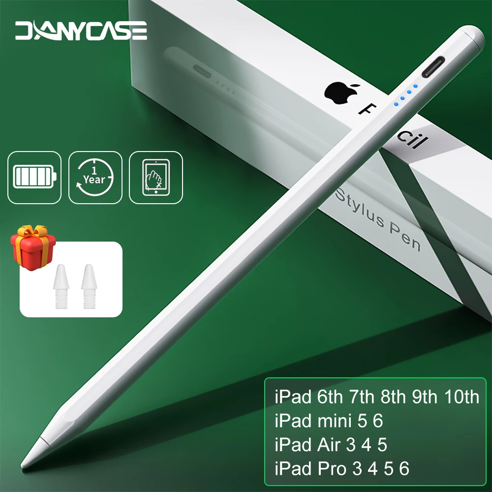 Lápis de Maçã com Rejeição da Palma Inclinação Caneta Stylus para Ipad Pro 11 129 ar Mini 20232023 1