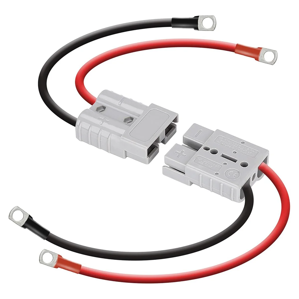 Anderson Connector Kit Anderson Connector 50A Kit Anderson Plug 8 Guage 30cm Battery Cables Waterproof Quick Connectors Lifepo4
