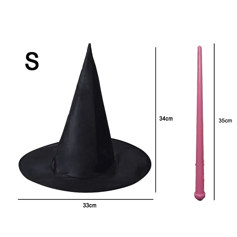 Magical Light-Up Wizard Wand with Hat for Kids - Halloween Pretend Play Toy