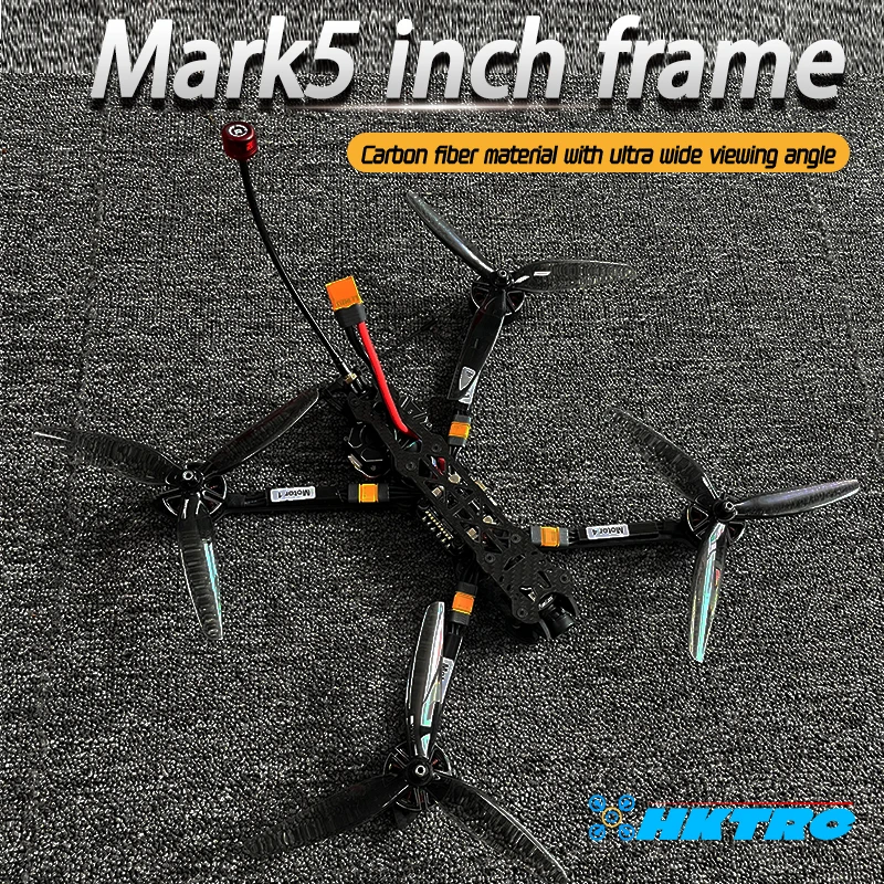 젬팬 51466 프로펠러 BAYCK 915 리시버 부품, 마크 5 인치 프레임 키트, F405 FC 60A 4in 1 ESC FPV R2807 1300KV 3-6S 브러시리스 모터