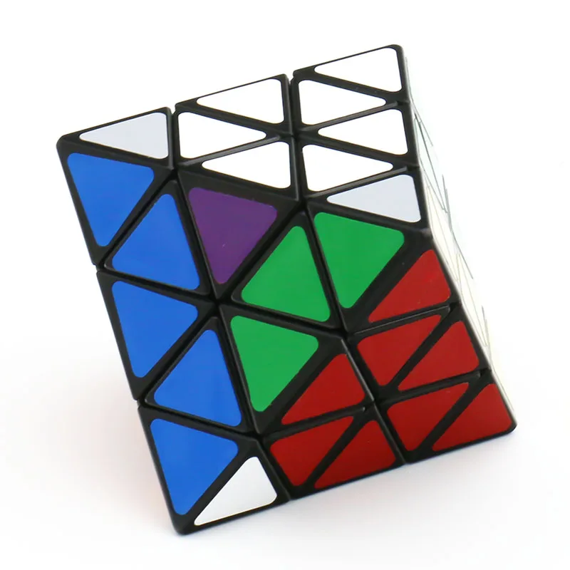 LanLan Face Turning Octahedron Strange-Shape Magic Cube Twisty Puzzle Black White Ice Purple Limited Edition Children Adult Toy 6