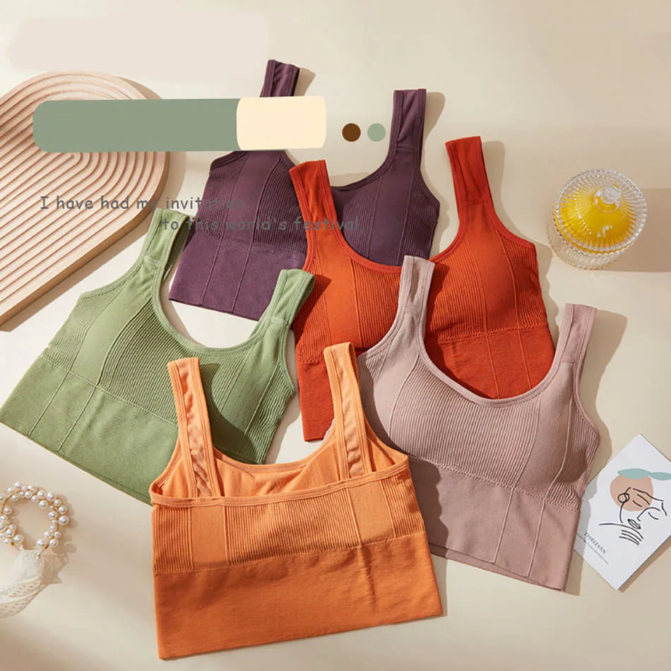 Women Sports Bra Camisole Wrap Chest Yoga Tank Tops Tween Girl Casual Sleepwear Underwear