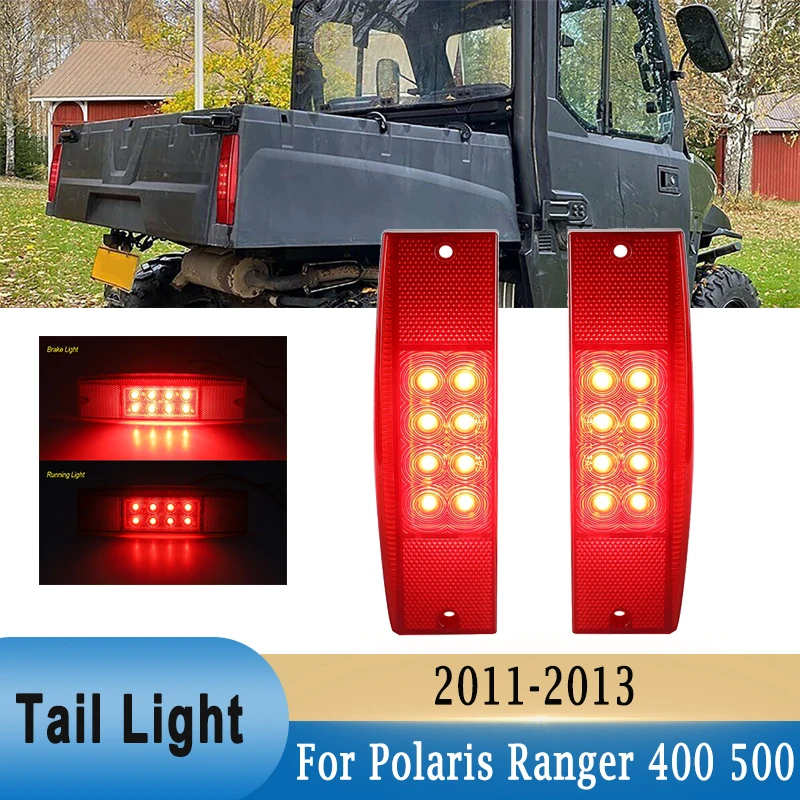 1 Paio Di Fanale Posteriore A Led Stop Lampada Freno Per Polaris Ranger 400/ 500/ 570 11-17 Per Ranger 800 Efi Midsize 2013-2014 2411450