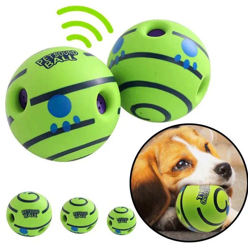 Super Sale Dog Toy Wobble Wag Giggle Ball Interactive Dog Attention Toy Fun Giggle Sounds When Rolled or Shaken Pets Know Best 1
