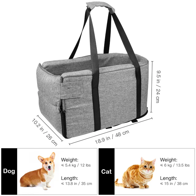 Dog Seat For Small Large Dogs Console Armrest Mountable Travel Accessory Pet Supply Vehicle Safety Seat 4
